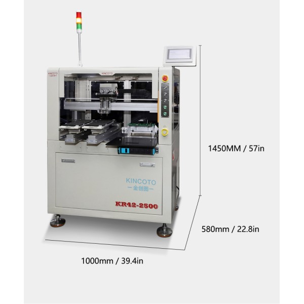 KR42-2500REV Electric Tray IC Programming machine | No Air Source Required | 4 Stations ±0.03mm for QFP/QFN/SOP/BGA
