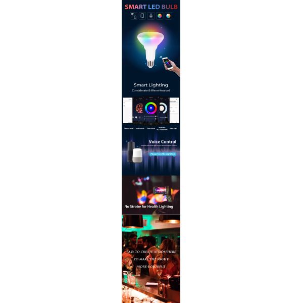 Smart Bulb RGB CCT Dimmable BR30