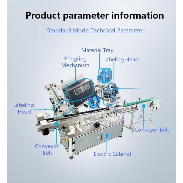 Fully automatic printing and labeling machine CH-802 paper box flat instant labeling machine, bar code online printing and labeling machine