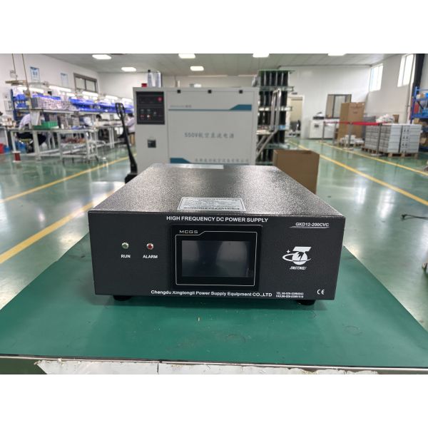 12V 200A IGBT Electroplating Rectifier with PLC HMI Modbus TCP Low Ripple ≤3% 220V 3 Phase Input