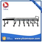 China Gravity Expandable Flexible Steel Roller Conveyor for sale