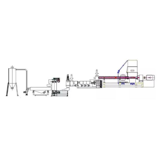 Durable Plastic Recycling Granulator Machine PP PE Compacting Die - Face Cutting Pelletizing Line