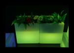 Rechargeable Plastic LED Illuminated Furniture Square Led Colour Changing Ice