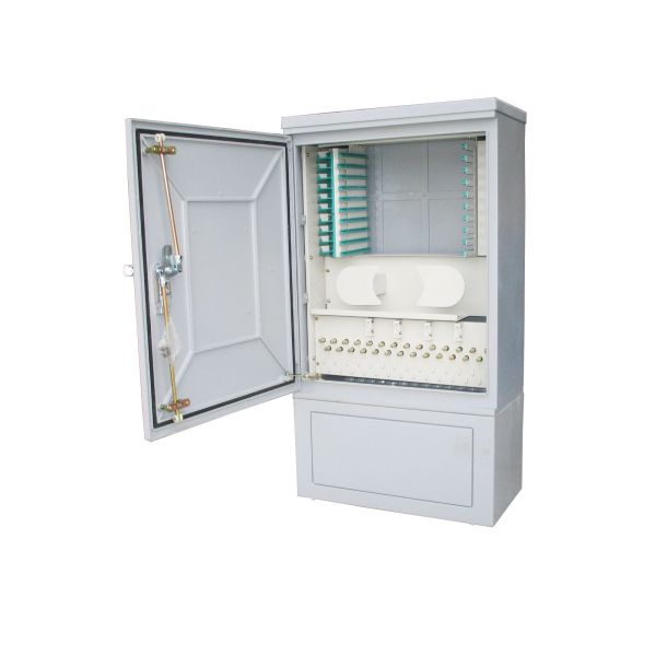 144 Cores Cross Connection Cabinet Cold-Rolled Steel , High Performance