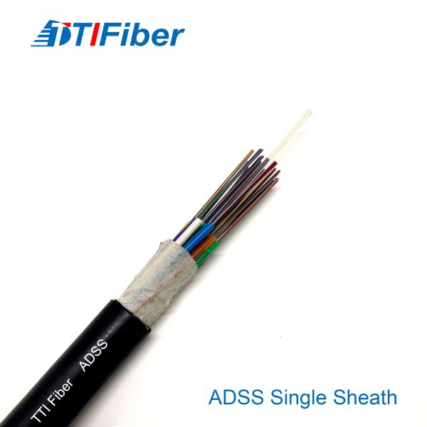 ADSS Single / Double Sheath Fiber Optic Cable Support OEM ODM