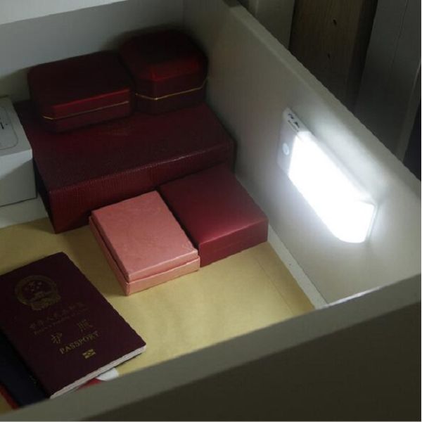 12 LED Wireless Wall Light Motion Sensor Night Light Cabinet Led Light with Rechargable Battery for Wardrobe, Aisle