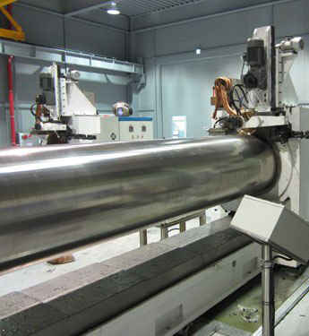 High Precision Wire Mesh Welding Machine 10-200 A Arc Current For Wedge Wire Screen Cylinders
