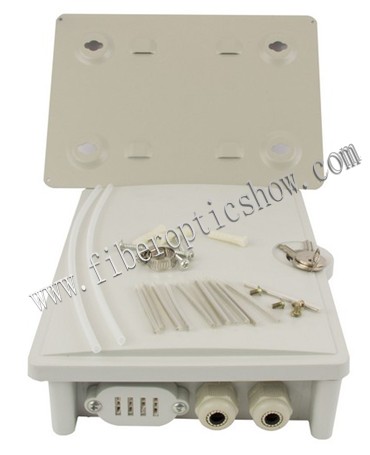 Waterproof Fiber Optic Terminal Box / Network Termination Box , 2 Port Plus 24 Port