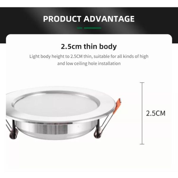 Ultra Thin LED Ceiling Downlights 18w Light Color Adjustable Recessed Downlight