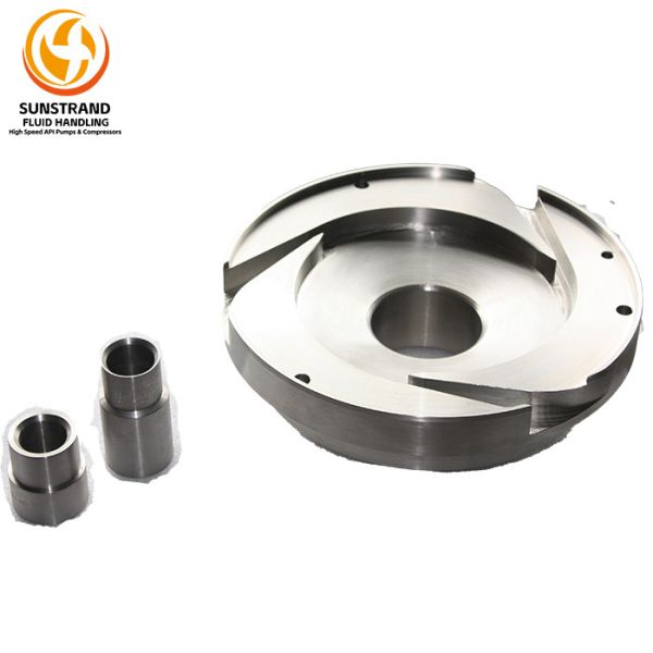 High-speed centrifugal pump diffuser replacement part - front view