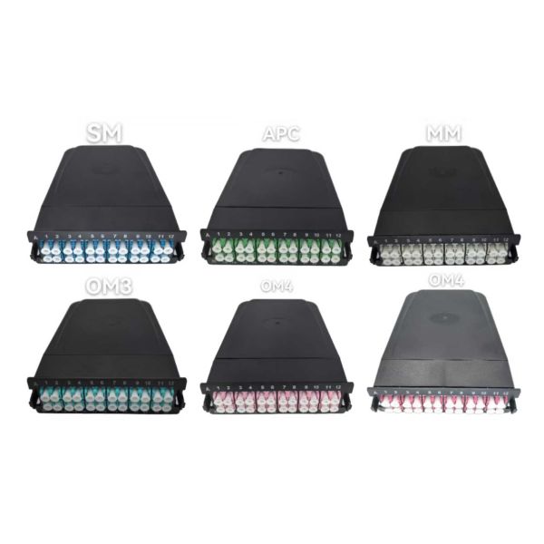 24 Cores MPO-LC MTP-LC SM OM3 OM4 Om5 breakout Cassettes Modules Plastic