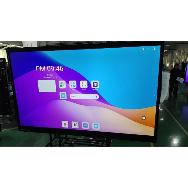 86 Inch Android PC i5 i7 Dual System 50 Touch 4K Interactive Whiteboard For Class Office