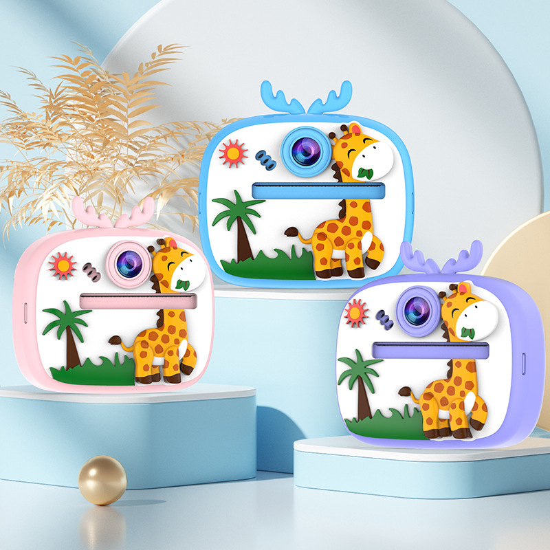 New Multi-Function HD Dual Lens Kids Digital Camera with Instant Shooting Function, Supports Photo & Video Recording, 1080P