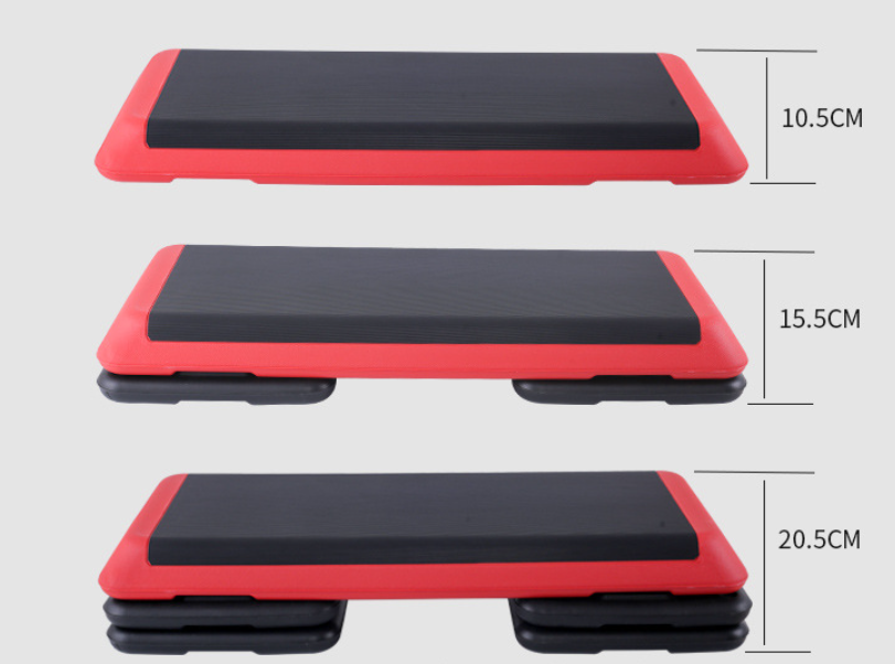 Aerobic Step Platform Adjustable Workout Aerobic Stepper Aerobic Exercise Platform With 4 risers