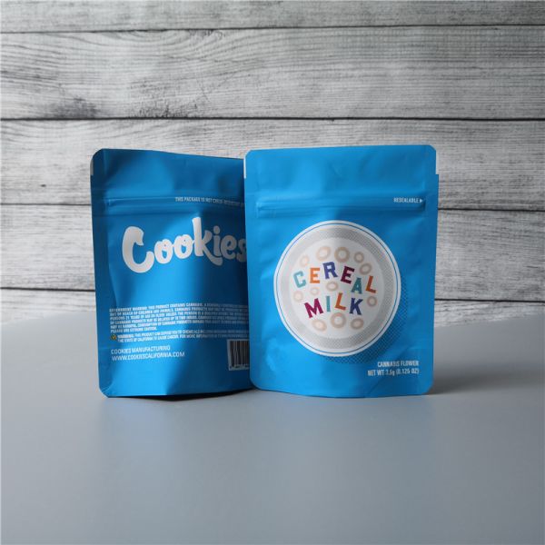 Cookies Plastic Pouches Packaging Foil Child Resistant Biodegradable Flower Packaging