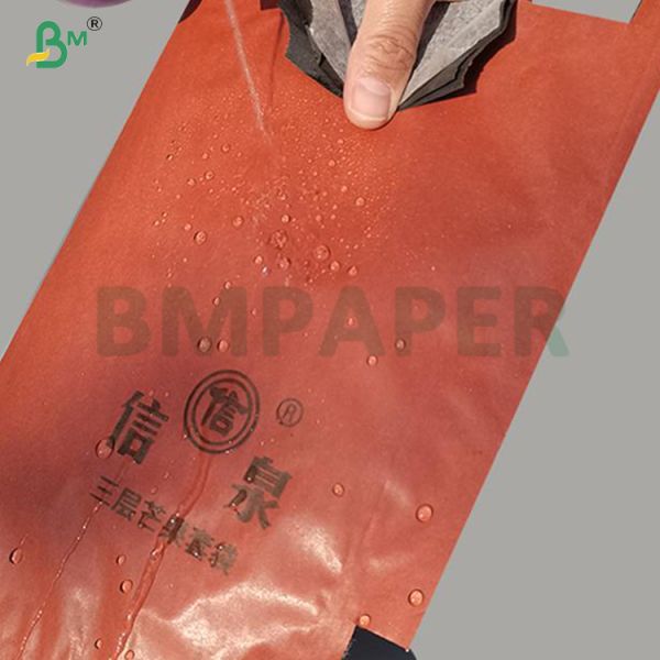 56gsm Red Wax Coated Mango Outer Protective Bag Paper