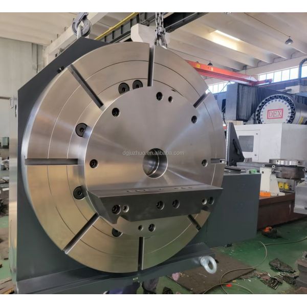 CNC 4th axis rotary table installation view