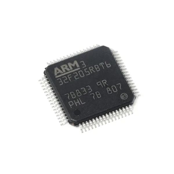 Microcontroller MCU STM32F205RBT6 64-LQFP Microcontroller IC Surface Mount