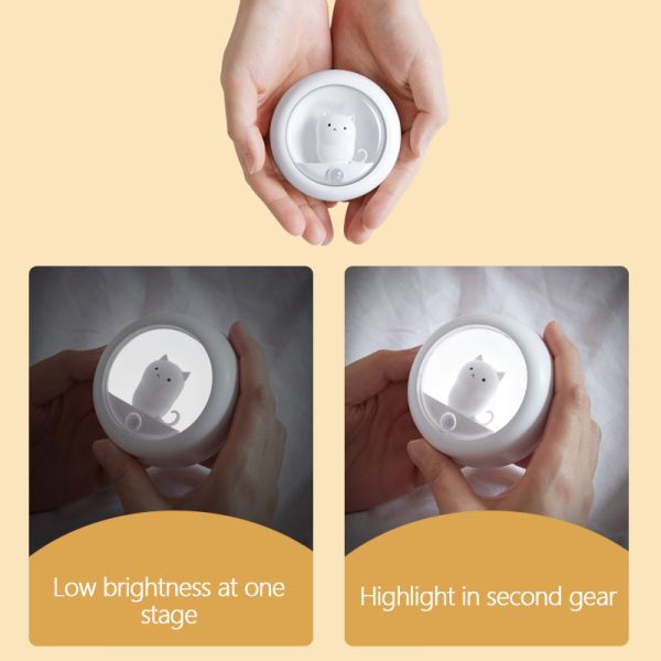 Decorative Atmosphere 800MAH 0.3w Motion Sensor Bedroom Night Light