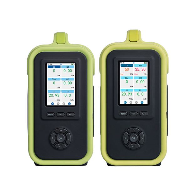 Portable Multi Gas Detector with High Concentration Imported Gas Sensor Modular Internal Structure and 3.5-inch IPS LCD Screen