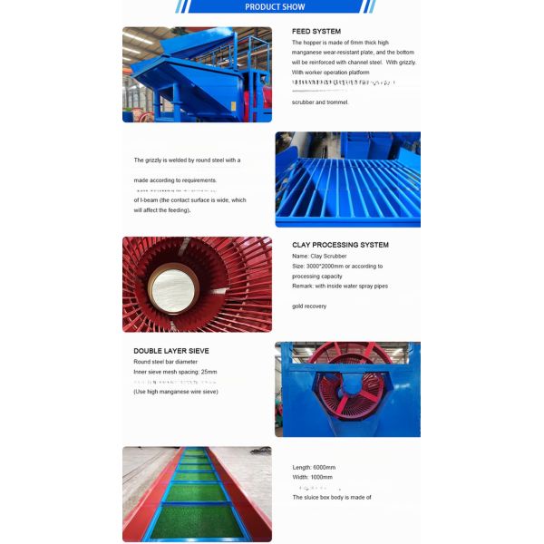 Function Screening Energy Mining Trommel Screen Portable Mini Plant Sieving Gold
