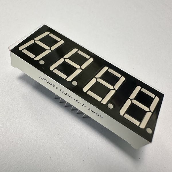 Ultra Bright White 14.2mm (0.56-Inch) 4-Digit 7-Segment Common Cathode LED Display for Multimeters