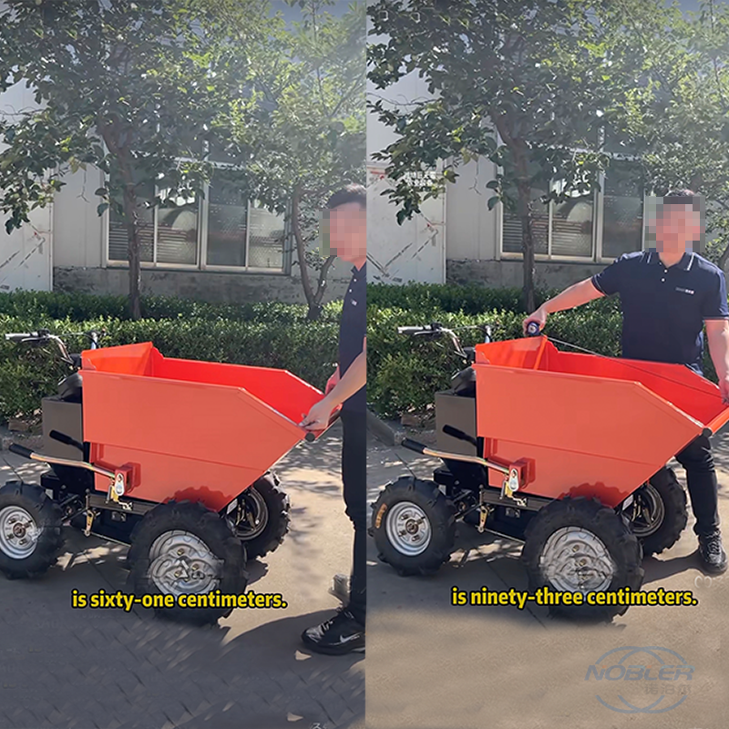 Wheeled electric mini dump truck Continuous Operation For 4 Hours