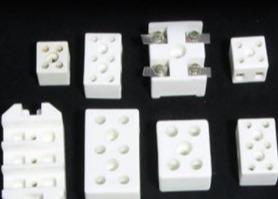 Quality White 2 Or 3 Pole 24A Steatite Ceramics Terminal Block Connector Insulators for sale