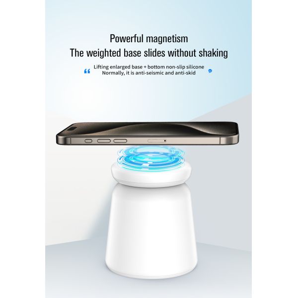 Charging Efficiency ≥75% Multifunction Wireless Charger with Fidget Spinner Light Input 5V/2.1A