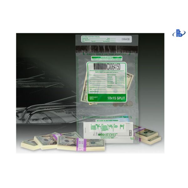 Opaque Transparent Bank Deposit LDPE Secure Tamper Evident Bag