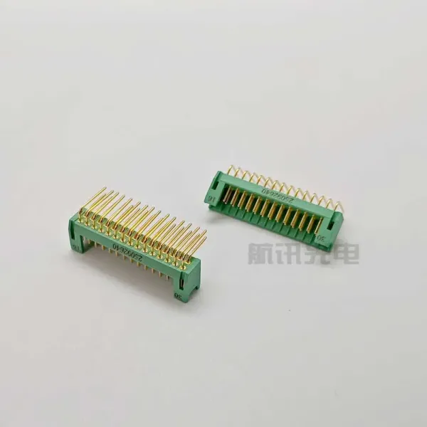Gold-Plated Right Angle Connector with High-Reliability Wire Spring Contact