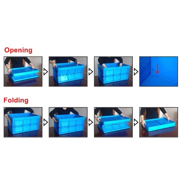 Glossy Lamination Lockable Clear Storage Boxes With Lids Plastic Crates for Chemical