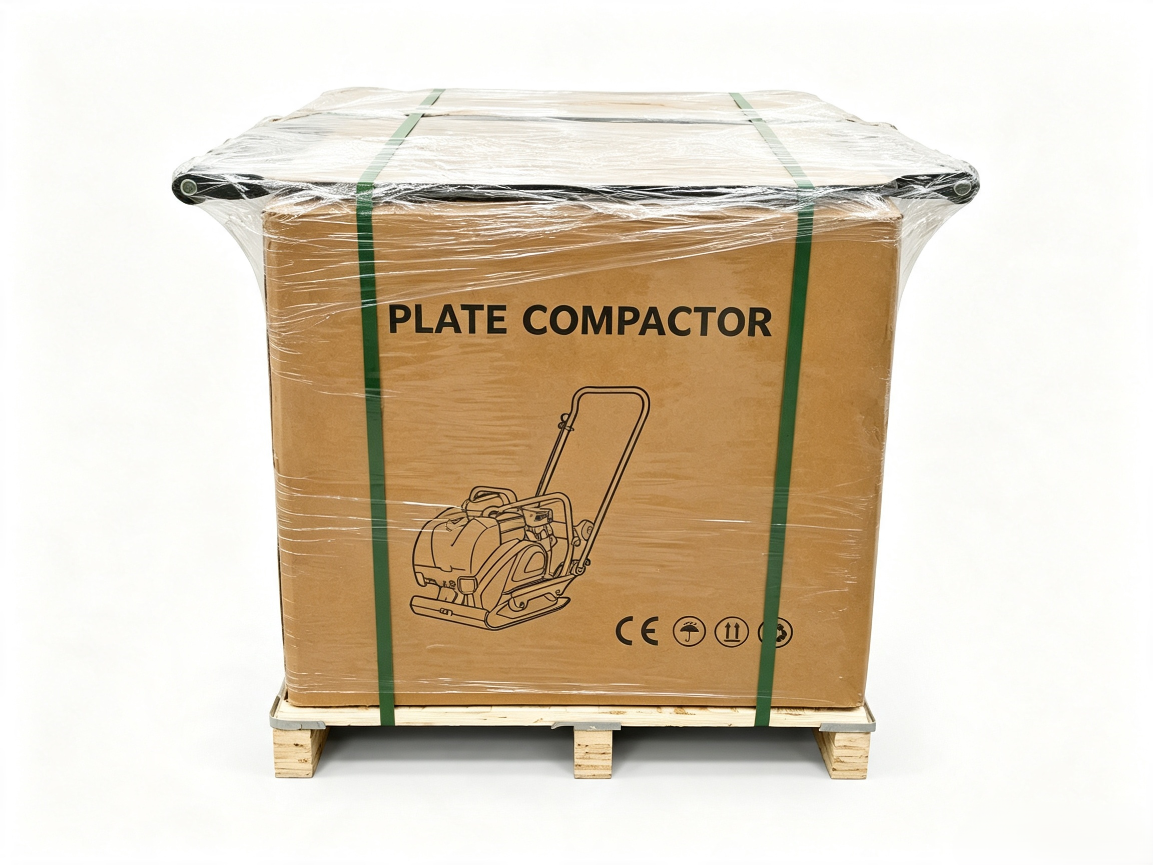 STP90 Gasoline Plate Compactor 13kN Force Construction Compaction Machine for Soil Asphalt