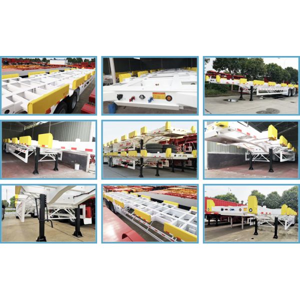 Terminal Container Trailers/Bomb Carts Used for Containers Transporting, Operating in Port