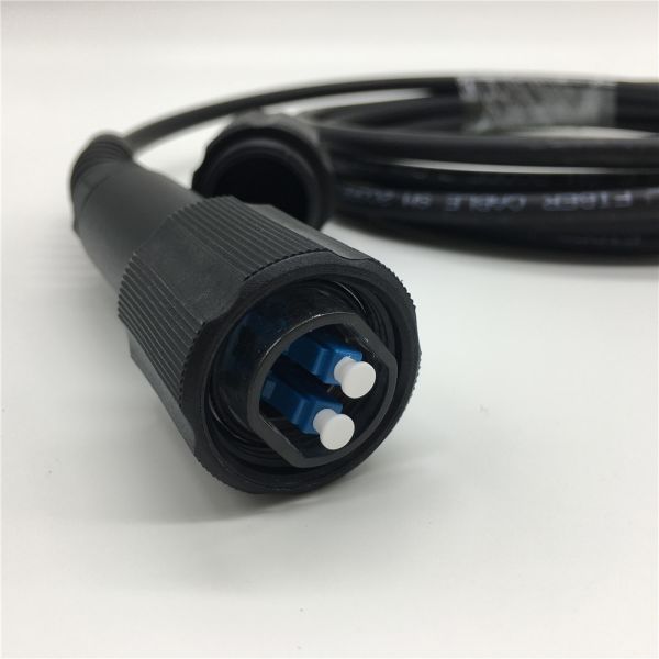 Outdoor Duplex Fiber Opitc Patch Cord PDLC-DLC Waterproof Single Mode