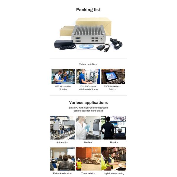 IBOX-101 Plus Industrial Mini PC With HDMI Mini PCIe/MSATA Support Windows/Liunx