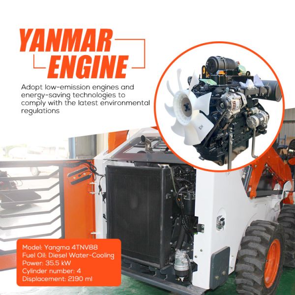 Mini Front Skid Steer Loader Quick Attachment Change Snow Removal Factory Direct Sale