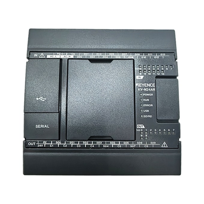 KEYENCE KV-N24AR Programmable Controller Basic Unit AC Power Type Sensor Signal