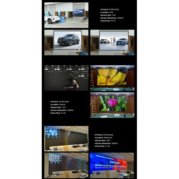 Flip Chip Cob Led Panel P0.9 Small Pixel Pitch Led Display Screen UHD Micro LED Mini LED COB Video Wall for TV Studio