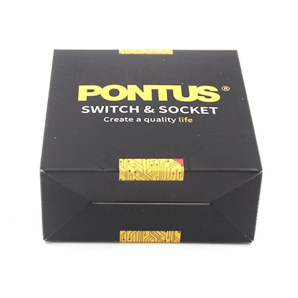 400gsm Fully Black Packaging Box Printing With Auto - Lock Bottom