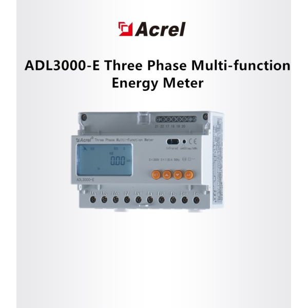 ADL3000 Modbus RTU Protocol Din Rail Energy Meter CE Certification