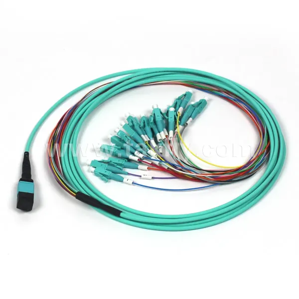 MTP-LC 12-Core Fiber Patch Cord OFNP LSZH Singlemode