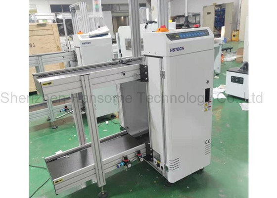 PCB Magazine Loader integrated in SMT production line setup