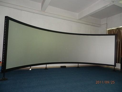 Buy 360 Degree 3D Simulation Curved Fixed Frame Projector Screen Floor Stand at wholesale prices