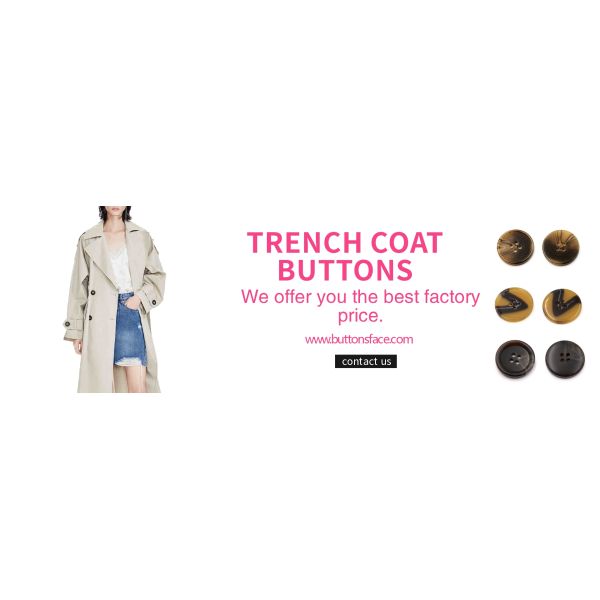Resin Trench Coat Buttons