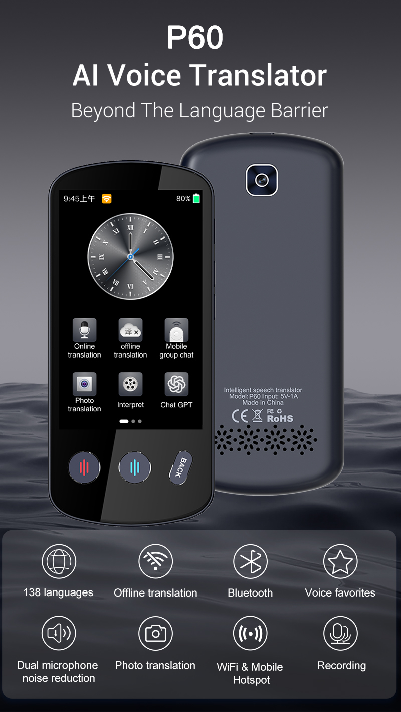 138 Languages Instant Multilingual Language Translator Two Way Language Interpretation Devices