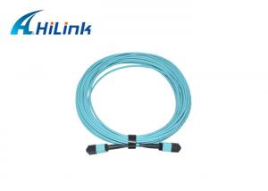 Quality Multimode Fiber Cable WDM MPO Male To MPO Male Patch Cord 24 Core OM4 10M for sale