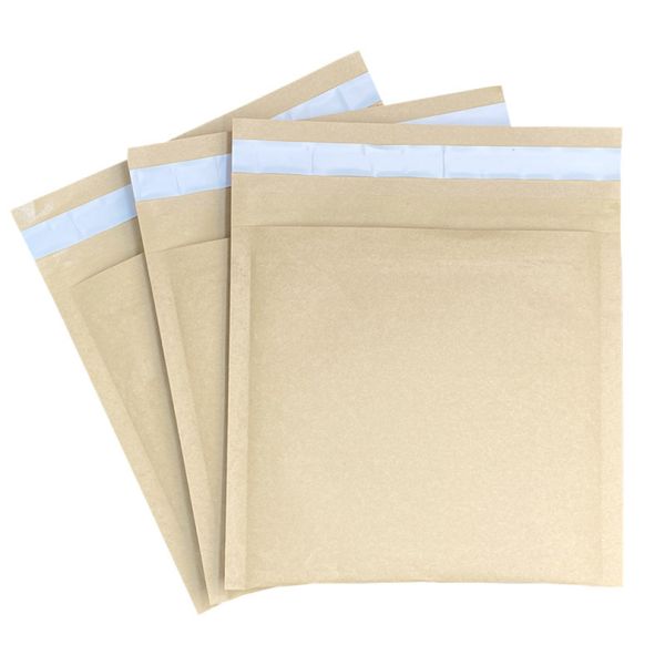 LOGO Customized Durable Biodegradable Compostable Honeycomb Kraft Paper Mail Envelopes Padded Bubble Express Bag