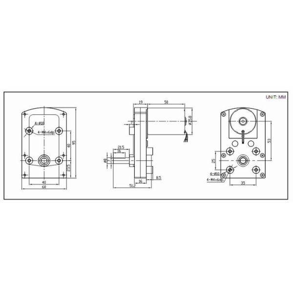 parallel shaft 12v 24V geared brushless motor