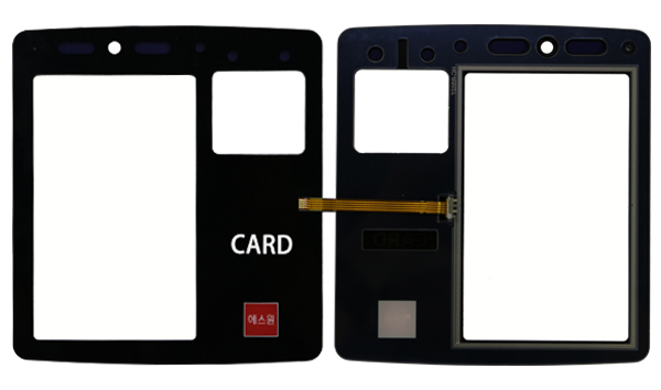 Digitizer 4 Wire Resistive Touch Panel Overlay 5 Inch FPC Wiring Method